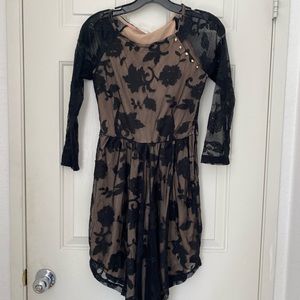 black lace dress